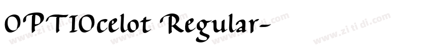 OPTIOcelot Regular字体转换 OPTIOcelot Regular字体转换